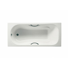 Чугунная ванна Malibu 170х75 см, с отв. для ручек, антискользящее покр.