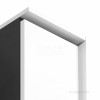 Шкаф-колонна Aneto 23х20,2х120,1 см, белый глянец/левая сторона черная, левый, подвесной монтаж