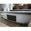 Стальная ванна Swing 180х80 см, со звукоизоляцией, с отв. для ручек, толщина 2.4мм, антискользящее покр.