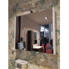 Зеркало Etna 76х65 см, шкаф, белый глянец, с подсветкой