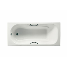 Чугунная ванна Malibu 170х70 см, с отв. для ручек, антискользящее покр.