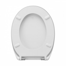 Сиденье Roca Victoria Supralit, микролифт, петли хром, 801B6200B