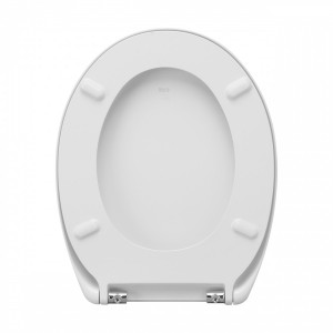 Сиденье Roca Victoria Supralit, микролифт, петли хром, 801B6200B